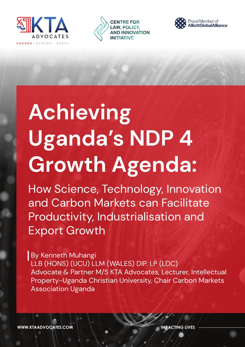 Uganda's NDP Growth Agenda cover